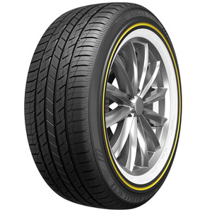 Vogue Custom Built Radial Sct2 Gold Stripe 275/50R22 White Wall Gold Line Tires | 03213211