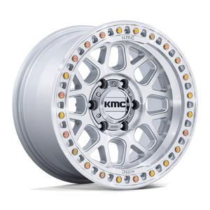 Kmc Km549 Grs Wheels Rims 17x9 6x139.7 Gloss Silver W/ Machined Face -12mm | KM54979068412N