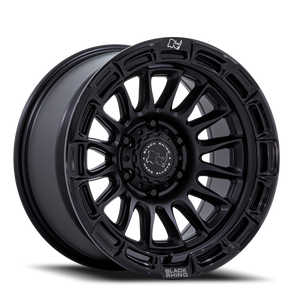 Black Rhino Br025 Rival Wheel 17x9 5x127 Matte Black w/ Gloss Black Lip -12mm - FREE T-SHIRT INCLUDED! | BR025MB17905012N
