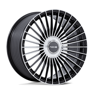 Niche Nc282 Serene Wheels Rims 21x10.5 5x112 5x120 Gloss Black W/ Machined Face 38mm | NC282BD21055N38