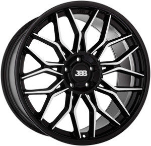 Big Baller Brand H148 Z08 20x9 5x120 Black Machine 35 Wheels