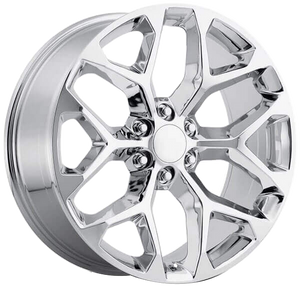 Replica 101 Wheels Rims 22x9 6x139.7 Chrome 24mm | 101CH-229060+24SG