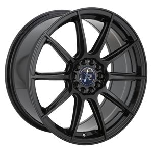 Impact Racing 502 Wheels Rims 18x8 5x114.3 5x120 Gloss Black 38mm | 502GB-18859+38