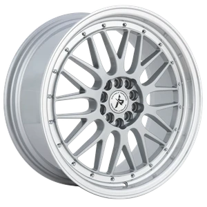Impact Racing 505 Wheels Rims 17x7.5 4x100 4x114.3 Silver Machined Lip 38mm | 505SML-177517+38