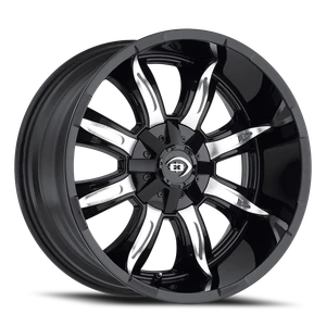 Vision Manic 423 Wheel 18x9 6x135 & 6x139.7 Gloss Black Machined Face -12mm | 423-8993GBMF-12
