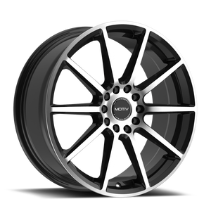 Motiv 431Mb Elicit Wheels Rims 16x7.5 5x108 5x114.3 Black Machined 40mm | 431MB-6751440