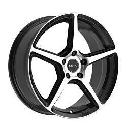 Motiv 433Mb Blade Wheels Rims 16x7.5 5x108 Black Machined 40mm | 433MB-6753140