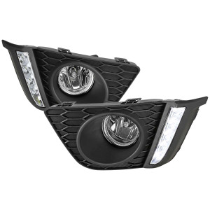 Spec-D Fog Light w/ Clear Lens | SPE LF-FIT15CDRL-HZ