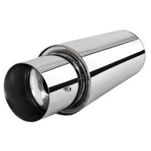 Spec-D Style Spiral Muffler w/ 2.5 Inch Inlet | SPE MF-SS310