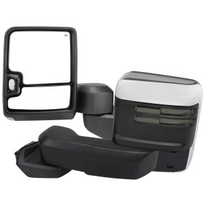 Spec-D Chrome Heated Power Towing Mirror w/ Smoked Turn Signal | SPE RMX-SIV1915G2GHP-FS