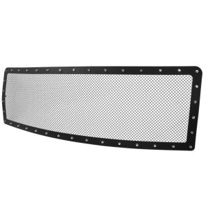 Spec-D Black Rivet Style Steel Grille Insert | SPE HBG-F15009BKSS-YH