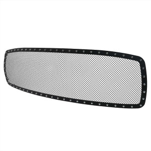 Spec-D Black Rivet Style Steel Grille Insert | SPE HBG-RAM02BKSS-YH