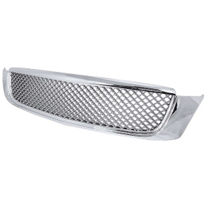 Spec-D Matte Chrome Front Grille | SPE HG-DVL00C