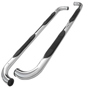 Spec-D 3 Inch Round Side Step Bars | SPE SSB3-F15004SCS2-WB