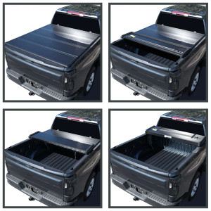 Spec-D 6 Foot 1 Inch Quad Fold Tonneau Cover | SPE TC4H-FRO05-6-SP