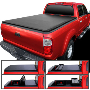 Spec-D 6.5 Foot Quad Fold Tonneau Cover | SPE TC4-TUN00-65-SP