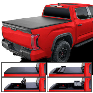 Spec-D Quad Fold Tonneau Cover | SPE TC4-TUN22-65-SP