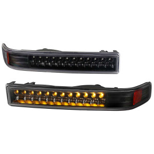 Spec-D Black Amber Bumper Lights | SPE 2LB-S1098JMLED-RS