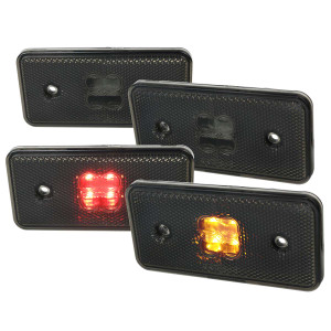 Spec-D Smoked Front and Rear LED Side Marker Lights | SPE LSM-BW46302GLED4P-VS
