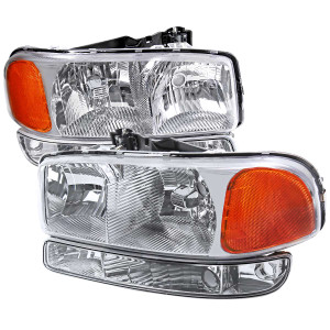 Spec-D Chrome Euro Headlight & Bumper Light Combo | SPE 2LBLH-GMC99-RS