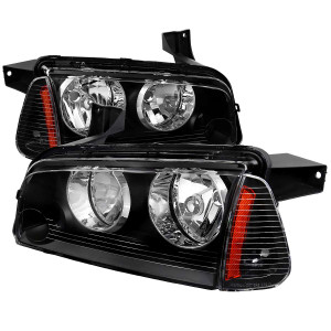 Spec-D Black Euro Headlight with Corner Light | SPE 2LCLH-CHG05JM-ABM