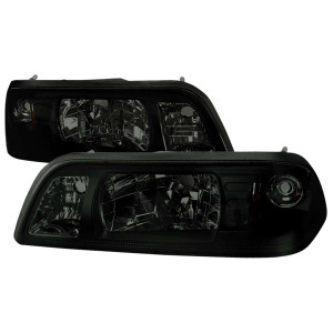 Spec-D Smoked Headlight with Corner Light w/ Crystal Housing | SPE 2LCLH-MST87G-RS