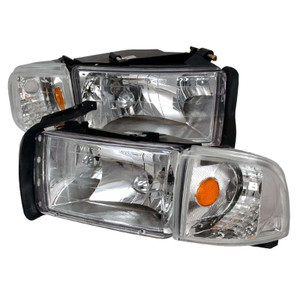 Spec-D Headlight with Corner Light w/ Crystal Housing | SPE 2LCLH-RAM94-KS
