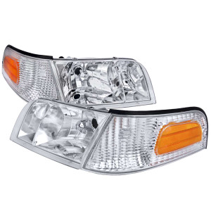 Spec-D Chrome Euro Headlight with Corner Light | SPE 2LCLH-VIC98-EU