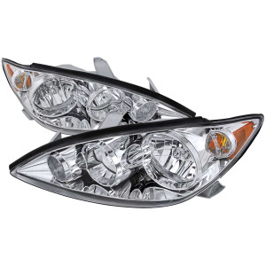 Spec-D Euro Headlights w/ Chrome Housing | SPE 2LH-CAM05-RS