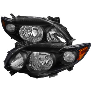 Spec-D Euro Headlights w/ Black Housing | SPE 2LH-COR09JM-RS