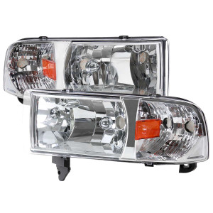 Spec-D Headlights w/ Crystal Housing | SPE 2LH-RAM94-ABM