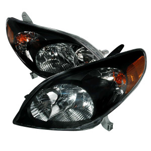 Spec-D Black Headlights w/ Crystal Housing | SPE 2LH-TRIX03JM-KS