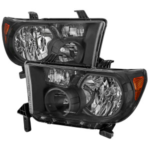 Spec-D Black Headlights w/ Crystal Housing | SPE 2LH-TUN07JM-RS