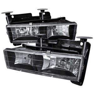 Spec-D Black Headlights w/ Crystal Housing | SPE LH-C1088JM-RS
