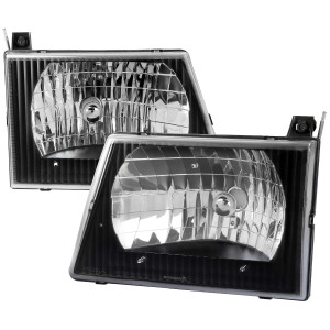 Spec-D Euro Headlights w/ Black Housing | SPE LH-ECON92JM-ABM