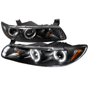 Spec-D Black Halo Projector Headlights | SPE 2LCLHP-GPX97JM-TM