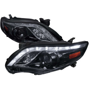 Spec-D Smoked Projector Headlight w/ Black Housing | SPE 2LHP-COR11G-TM