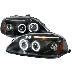 Spec-D Black Halo Projector Headlights | SPE 2LHP-CV96JM-TM