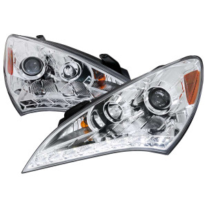 Spec-D Projector Headlight w/ Chrome Housing | SPE 2LHP-GENS210-TM