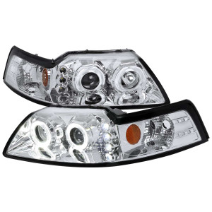 Spec-D Chrome Halo Projector Headlights | SPE 2LHP-MST99-V2-RS