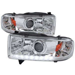 Spec-D Projector Headlight w/ Chrome Housing | SPE 2LHP-RAM94-RS