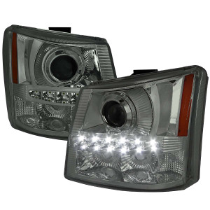 Spec-D Smoked Projector Headlights | SPE 2LHP-SIV03G-RS