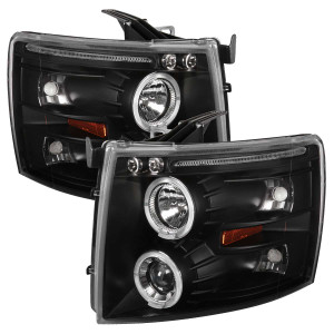 Spec-D Black Halo Projector Headlights | SPE 2LHP-SIV07JM-TM