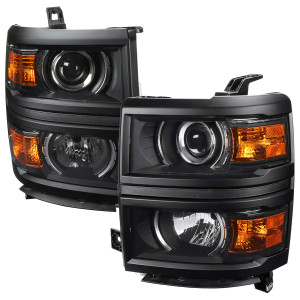 Spec-D Projector Headlight w/ Black Housing | SPE 2LHP-SIV14JM-BK-GO