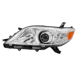Spec-D Halo Projector Headlight w/ Chrome Housing | SPE 2LHP-SNA11-L-GO