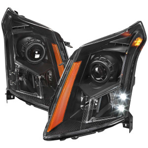 Spec-D Halo Projector Headlights w/ Black Housing & Amber Reflector | SPE 2LHP-SRX10JM-RO