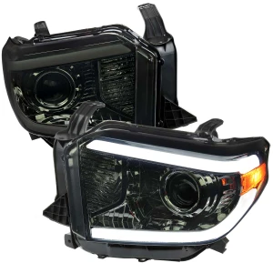 Spec-D Projector Headlights w/ Chrome Housing | SPE 2LHP-TUN14G-G3-GO