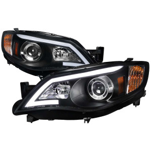 Spec-D Projector Headlights w/ Black Housing | SPE 2LHP-WRX08JM-TM