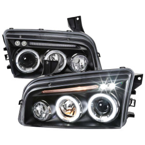 Spec-D Black Halo Projector Headlights | SPE LHP-CHG05JM-TM