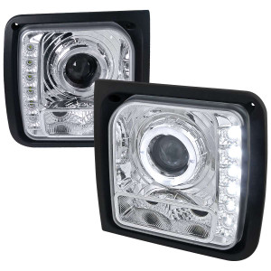 Spec-D Projector Headlight w/ Chrome Housing | SPE LHP-CHKE97-RS
